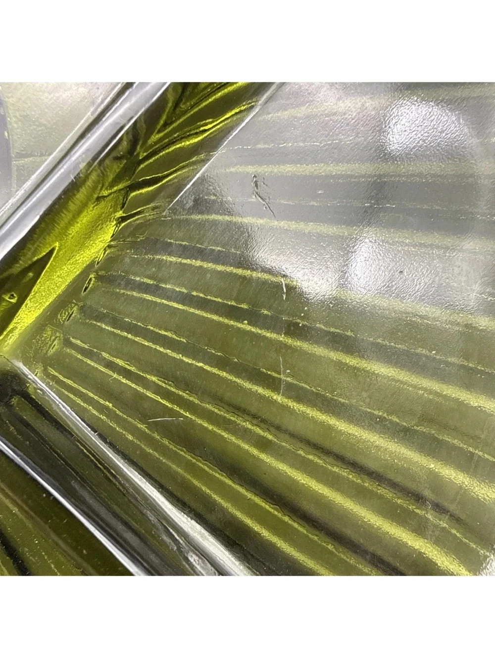 Indiana Glass Olive Green Divided Serving Plate